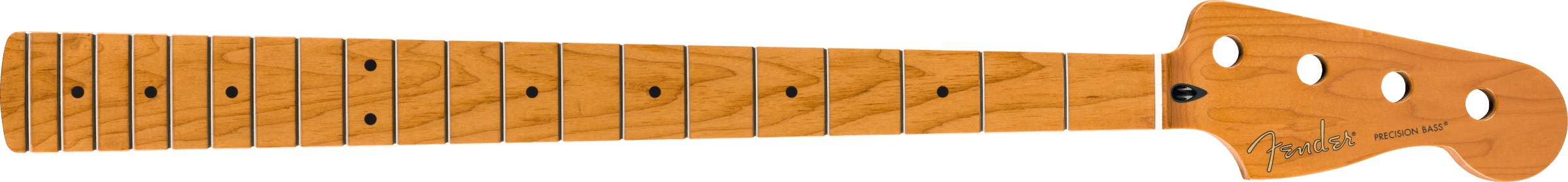 Fender Roasted Maple Precision Bass Neck, 20 Medium Jumbo Frets, 9.5",