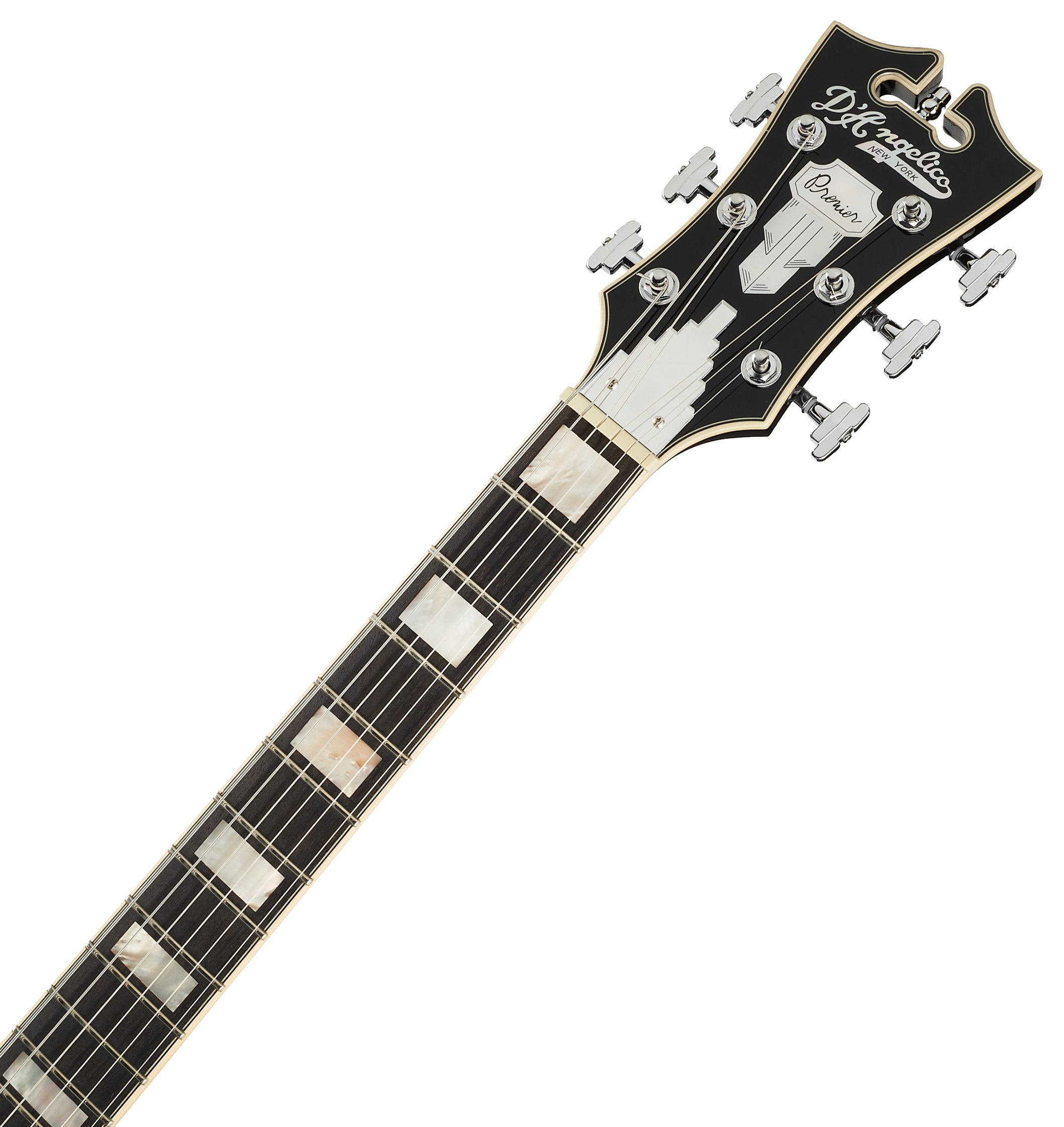 D'Angelico Single Cutaway Black Flake