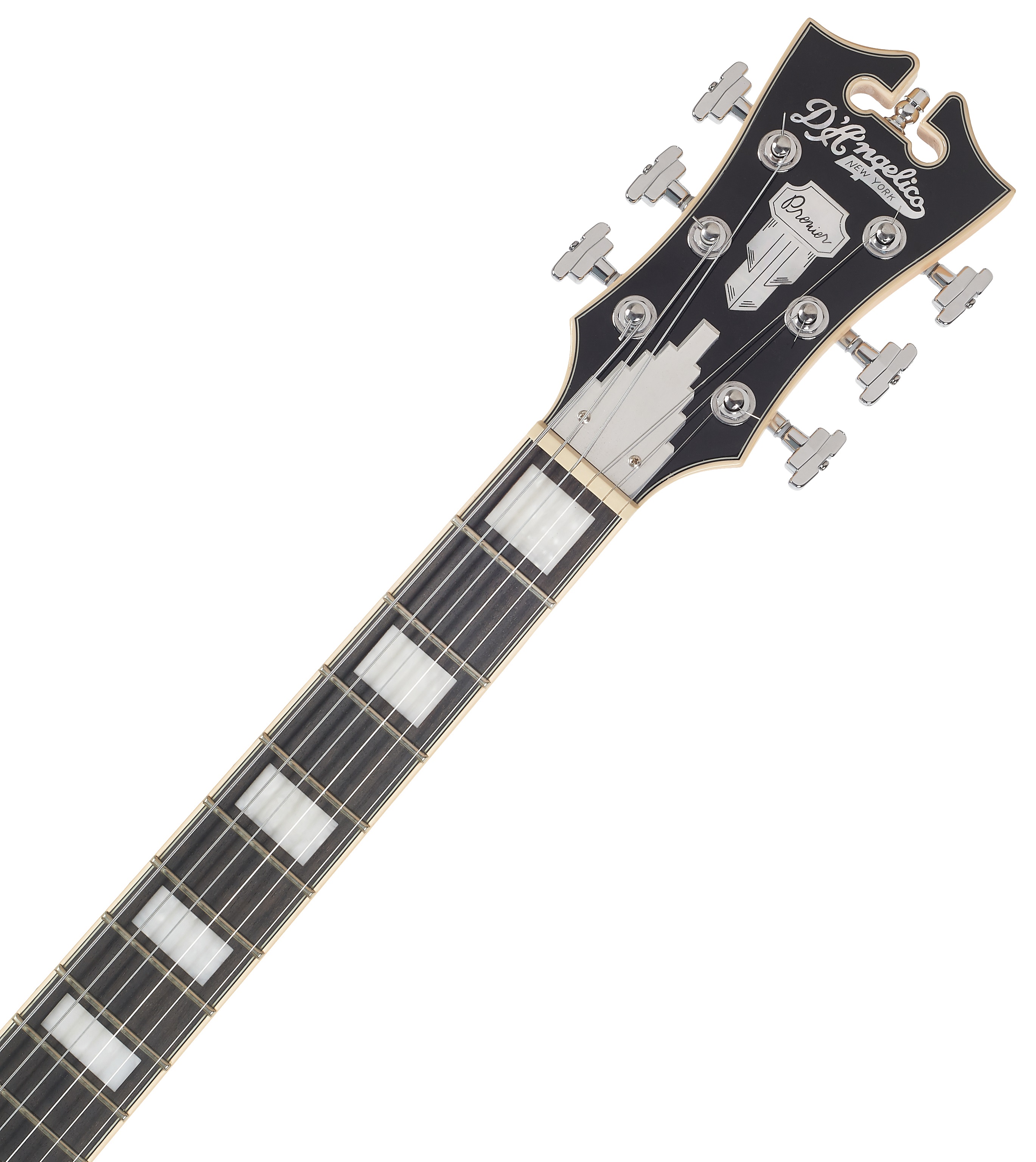 D'Angelico Offset Semi-Hollow Black Flake