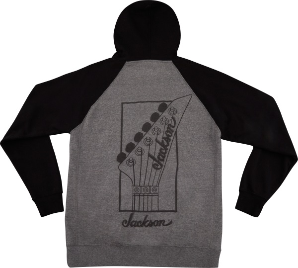 Jackson Zip Hoodie Black and Gray S