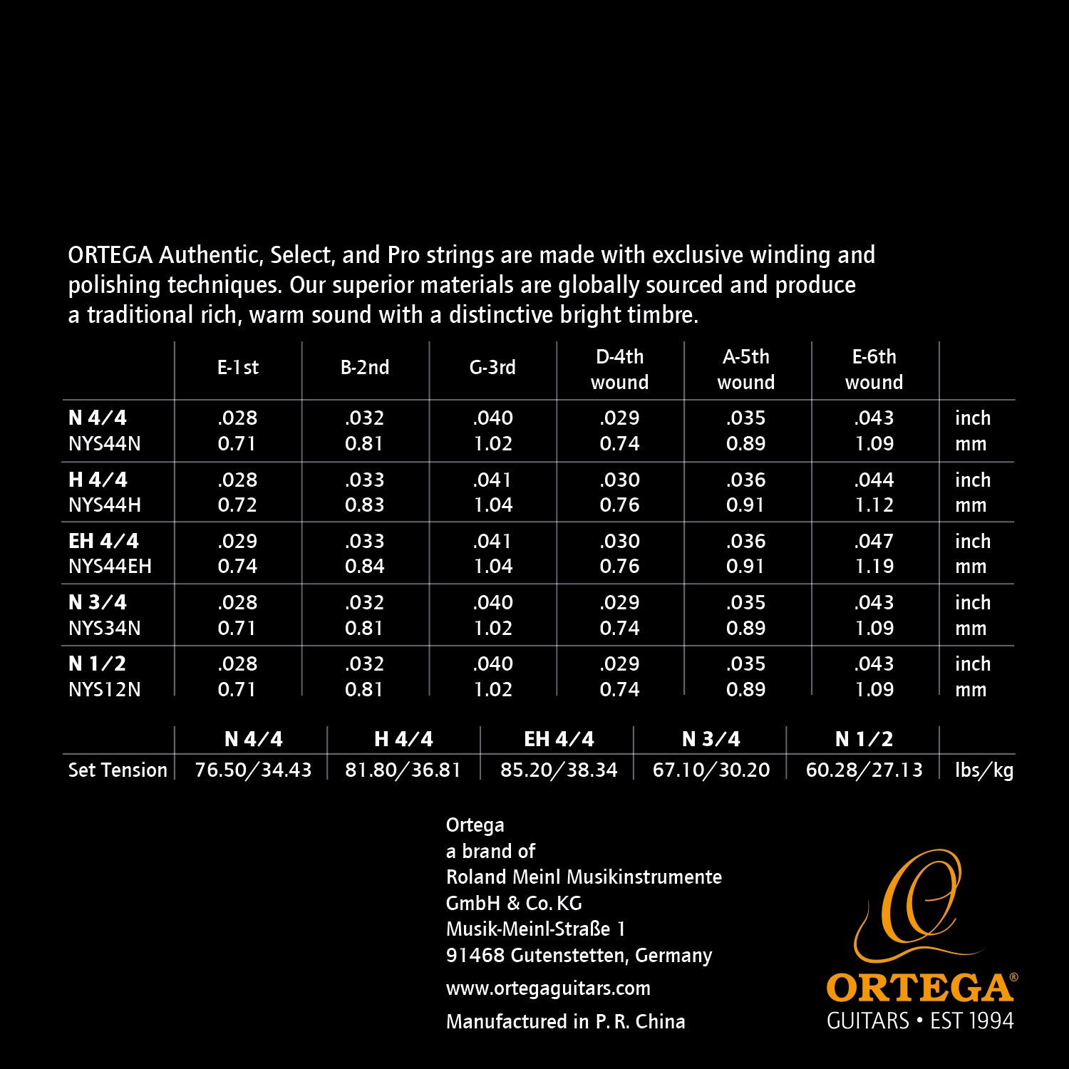 Ortega NYS12N