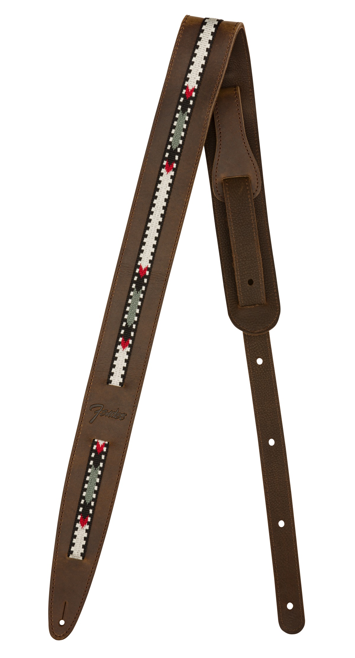 E-shop Fender Paramount Acoustic Leather Strap Brown