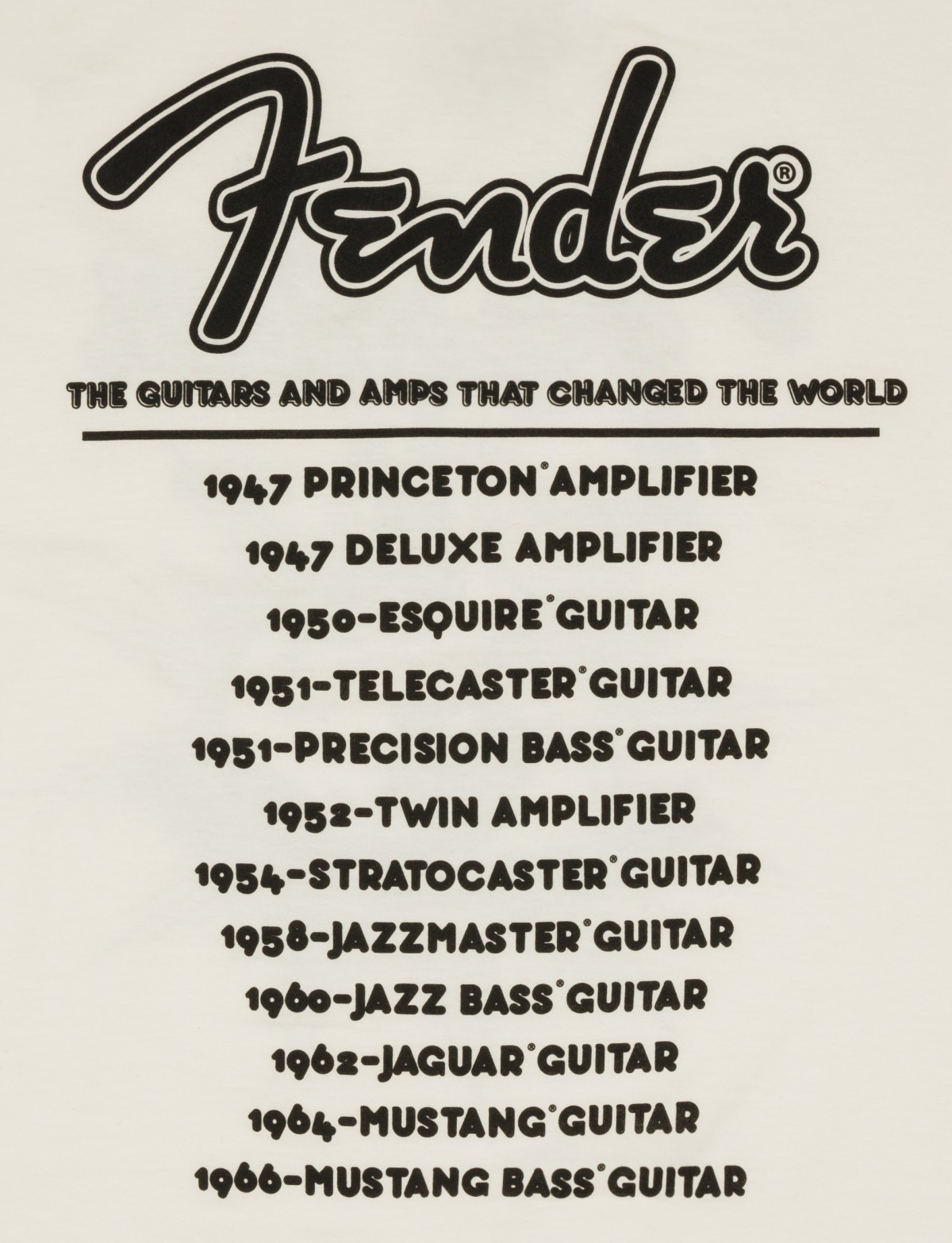 Fender World Tour T-Shirt - L