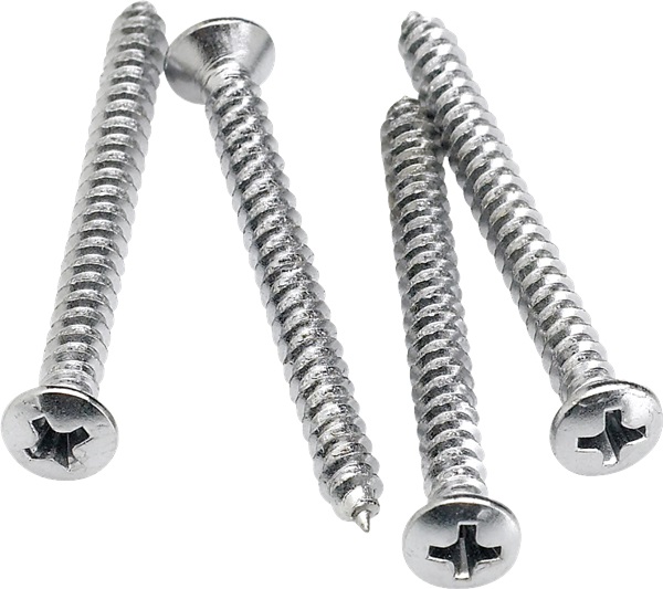 E-shop Fender Neck Mounting Screws, Chrome