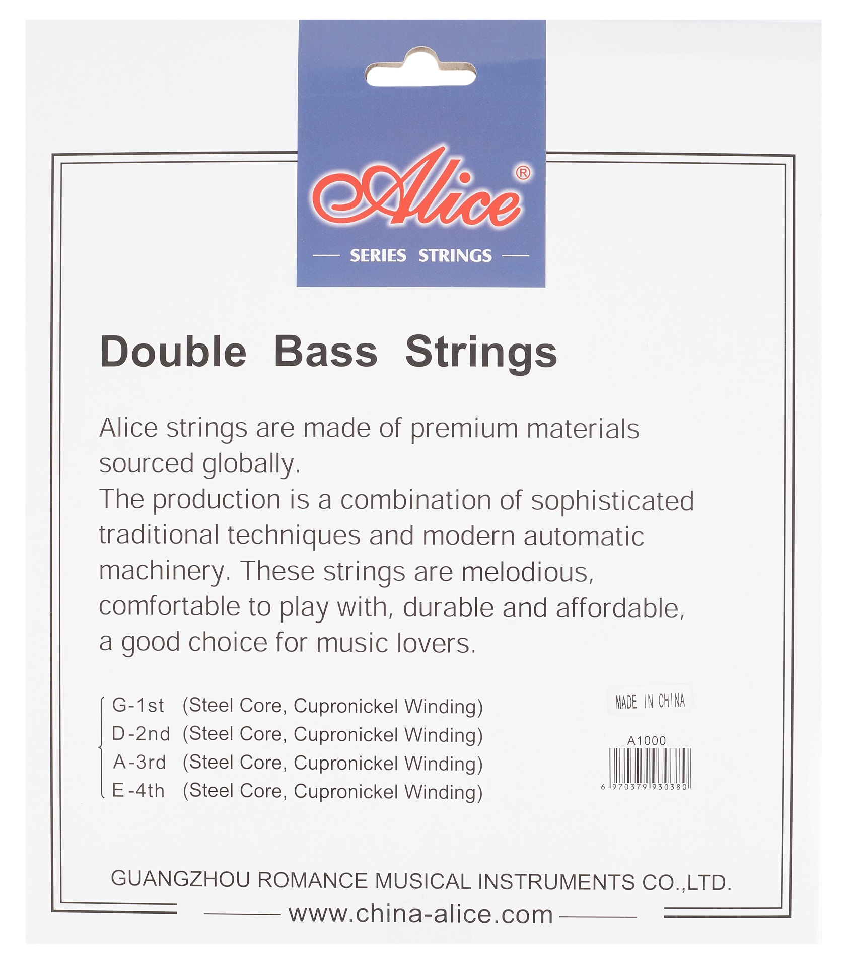 Alice A1000 Basic Bass String Set