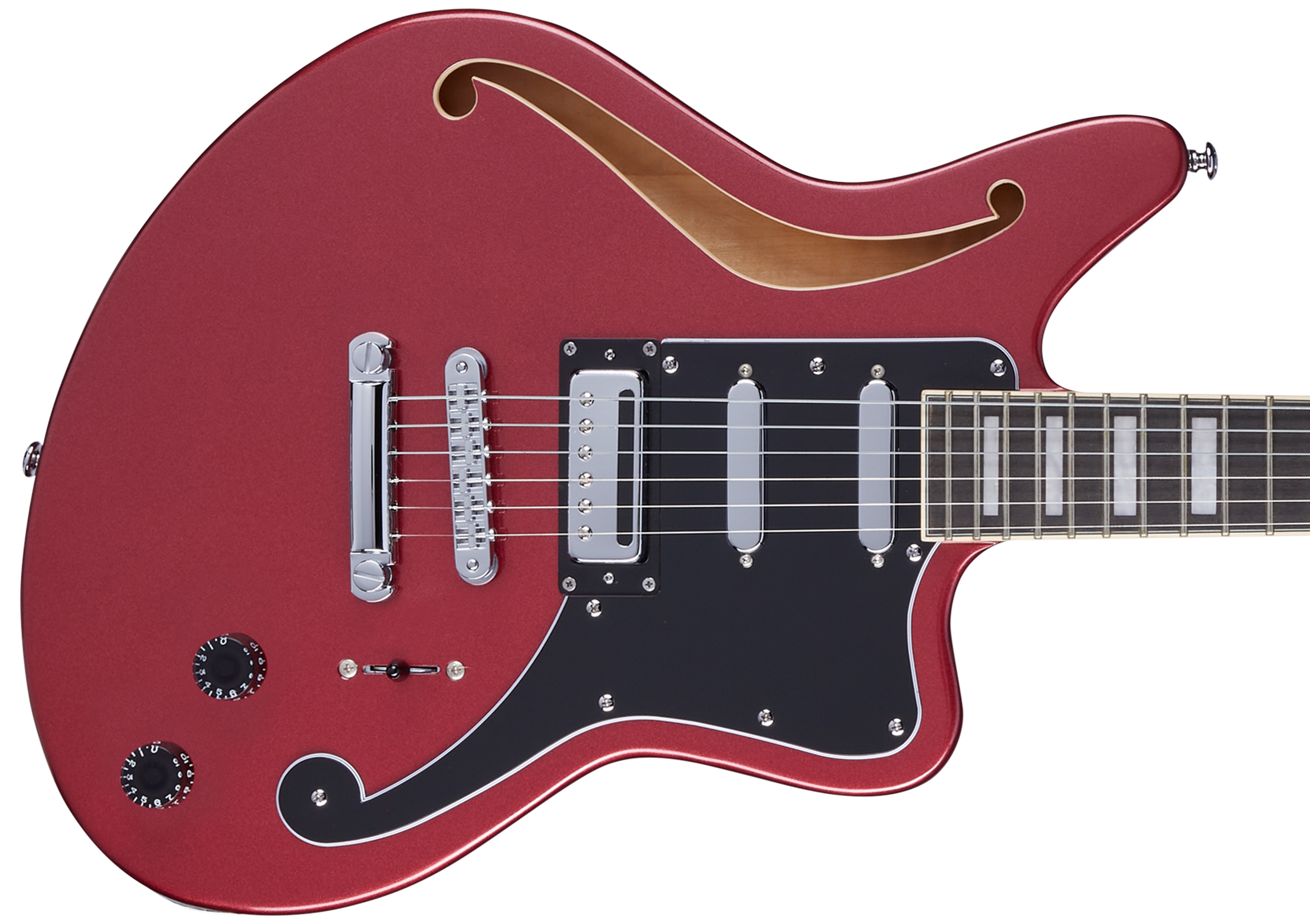 D'Angelico Offset Semi-Hollow Oxblood