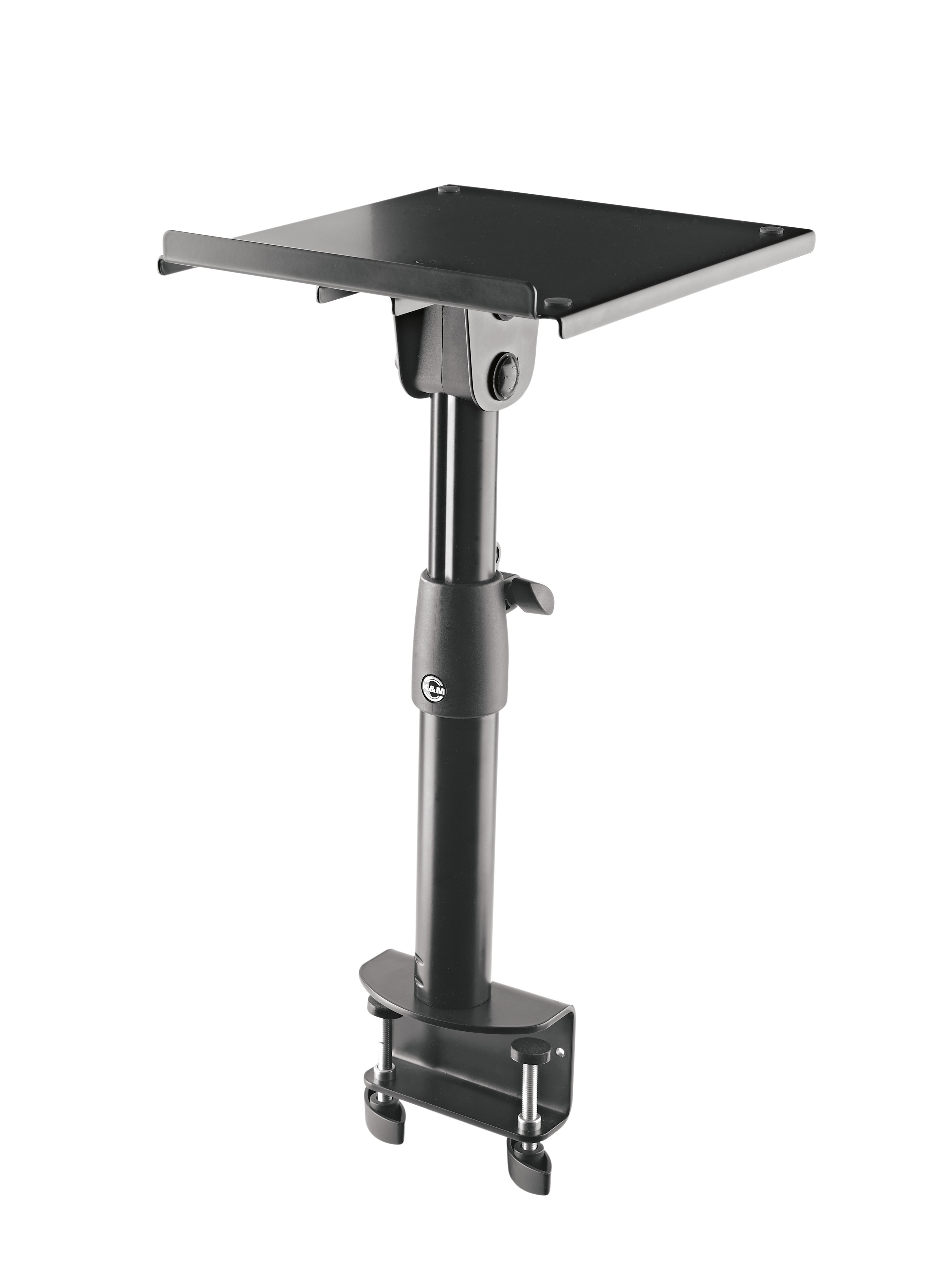 K&M 26778 Tiltable clamping desktop monitor stand