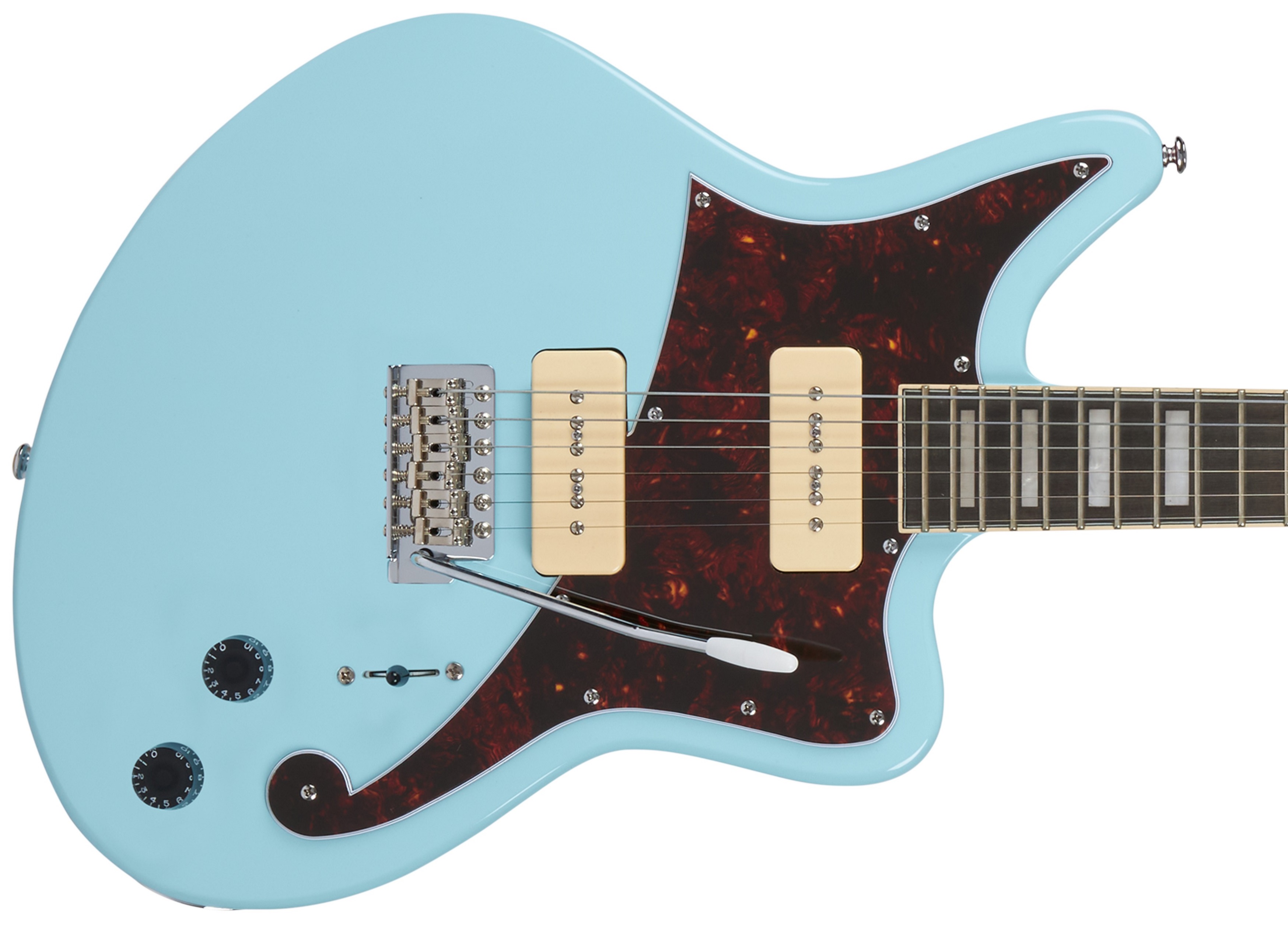 D'Angelico Offset Solid Body Sky Blue