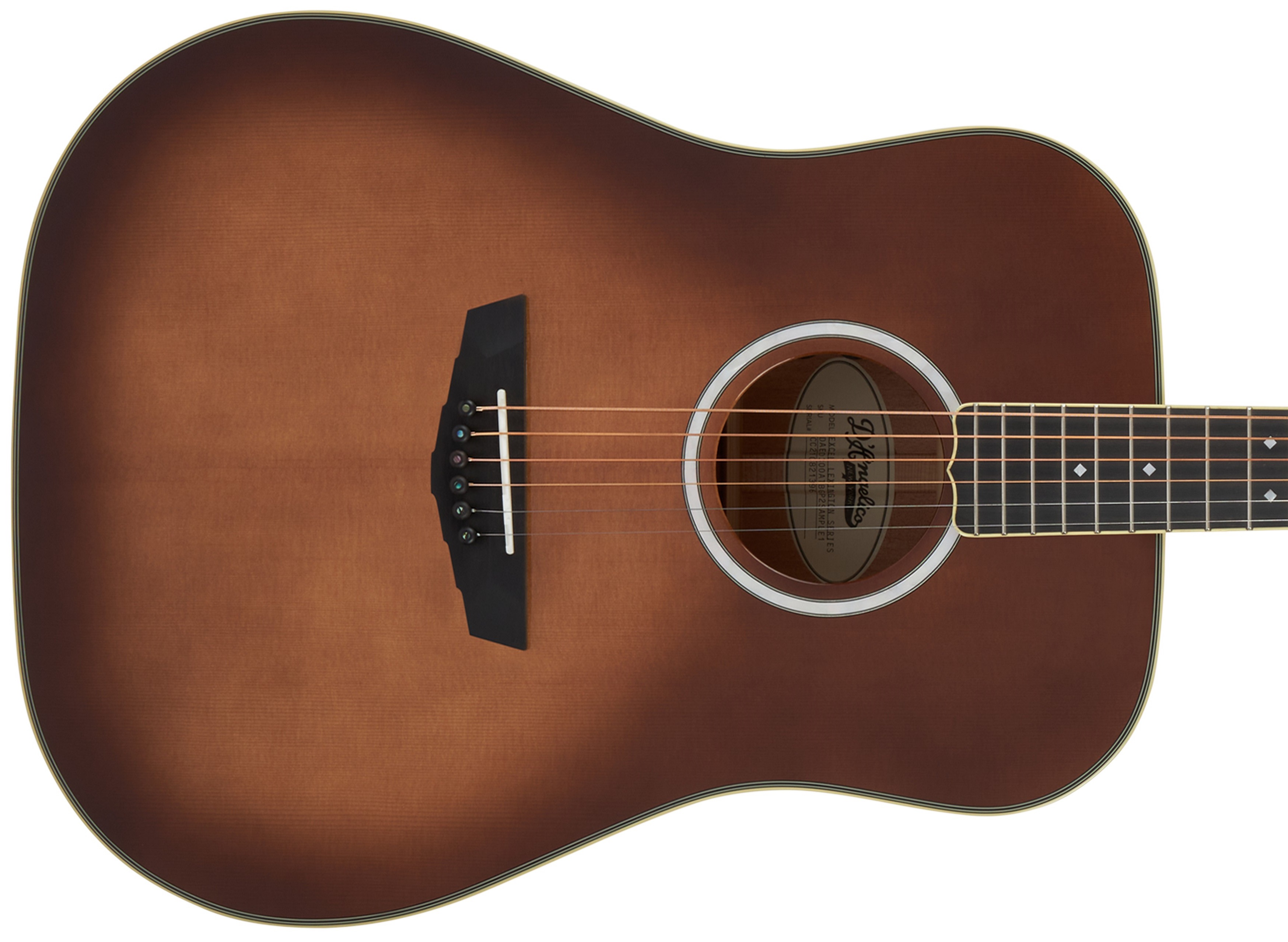 D'Angelico Lexington Dreadnought E Autumn Burst