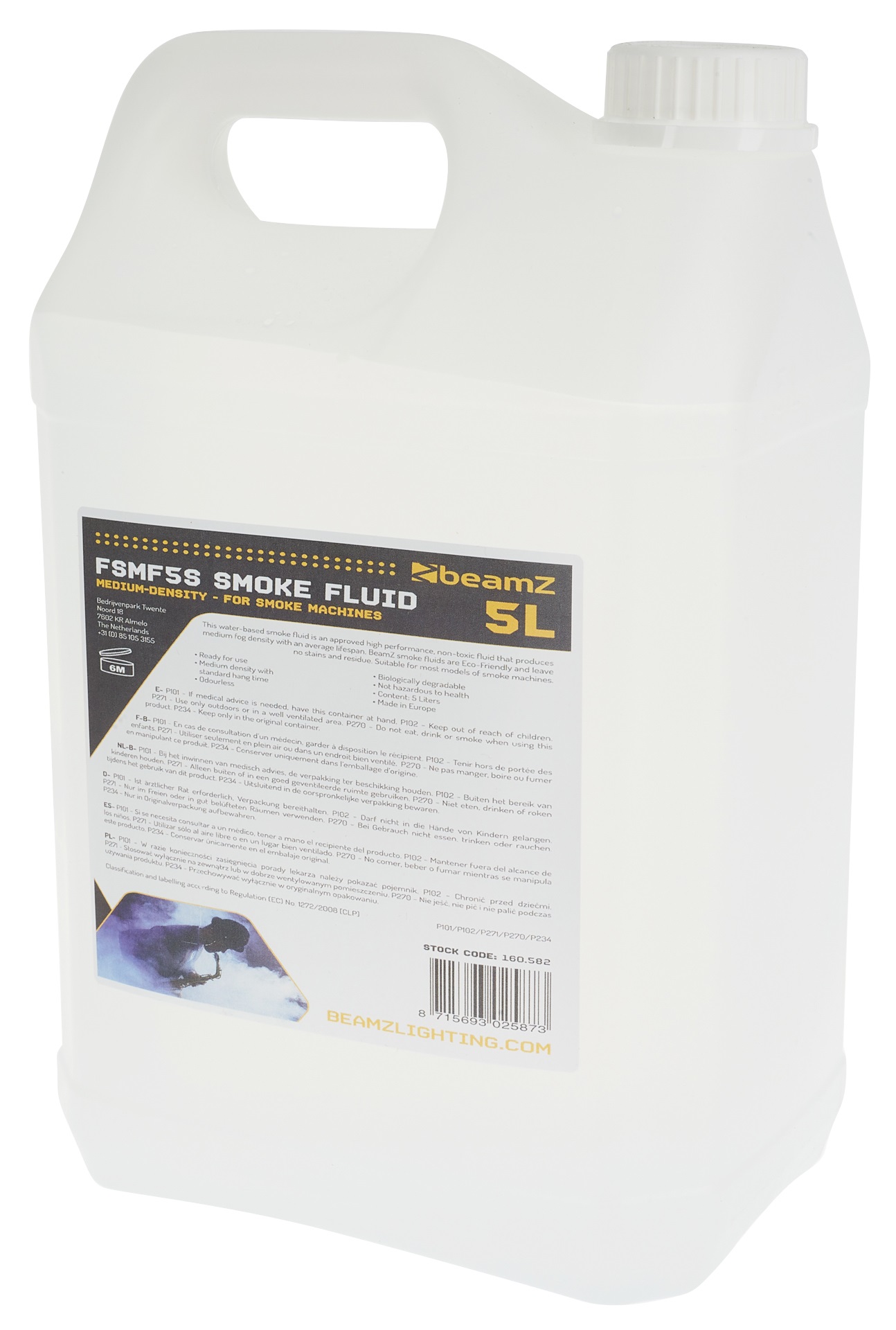 BeamZ FSMF5S Smoke Fluid 5L Medium-Density