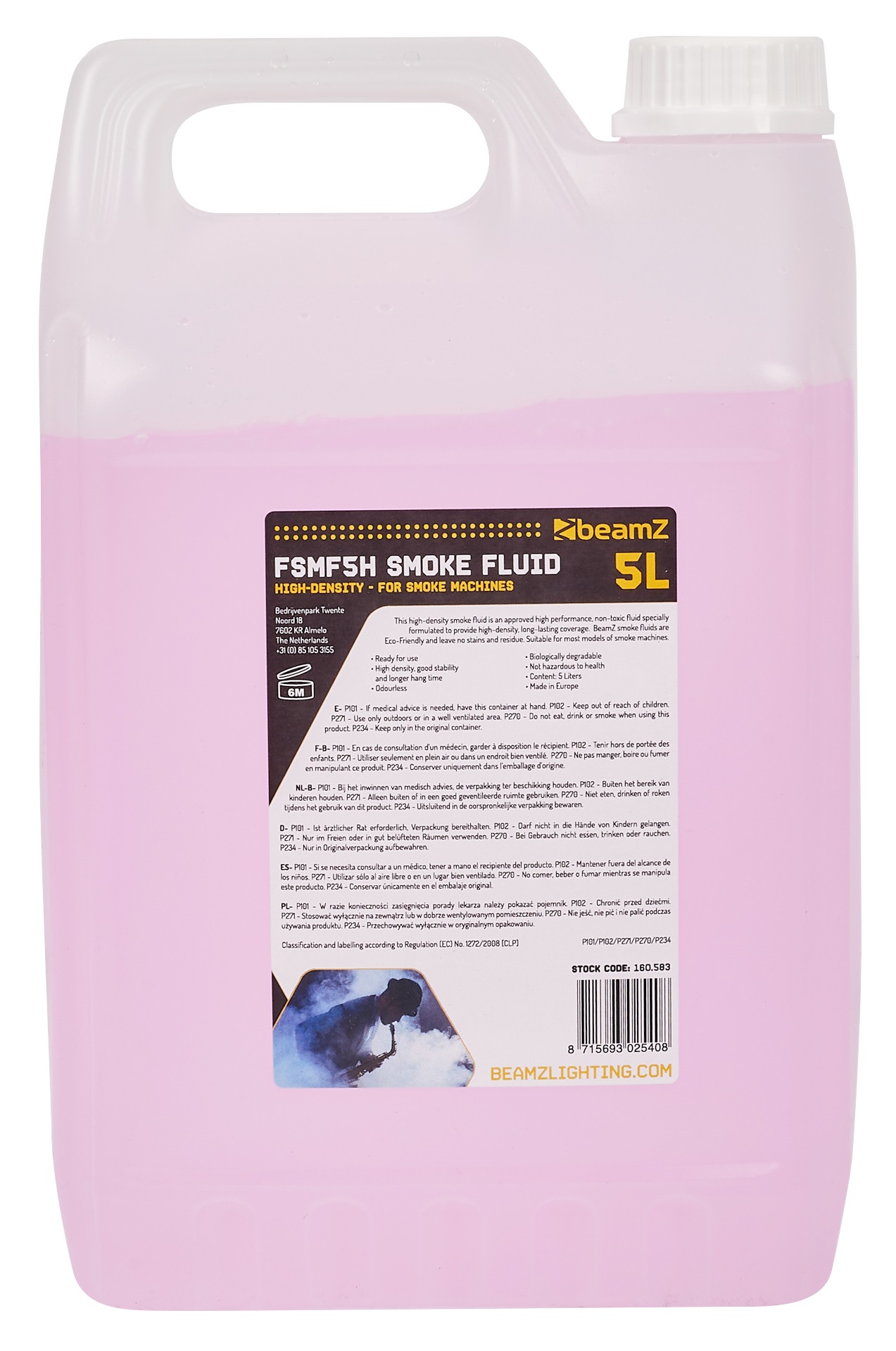 BeamZ FSMF5H Smoke Fluid 5L High-Density