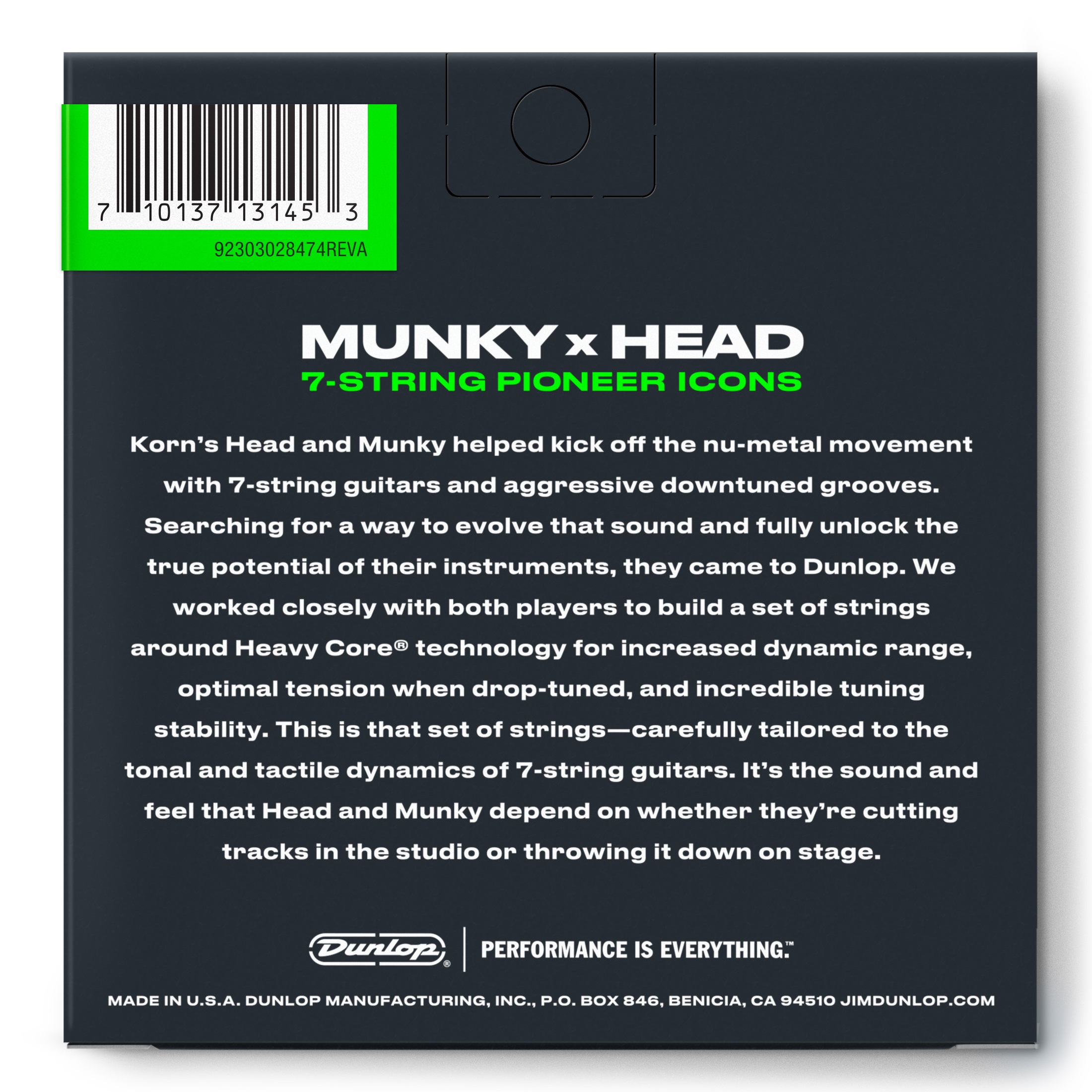 Dunlop Heavy Core Korn Guitar Strings