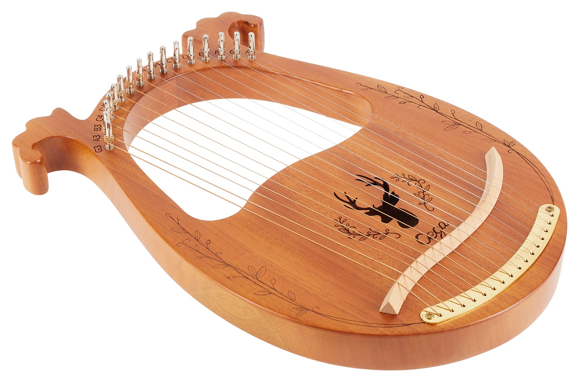 Cega Harp 16 Strings Natural – Obrázok 3