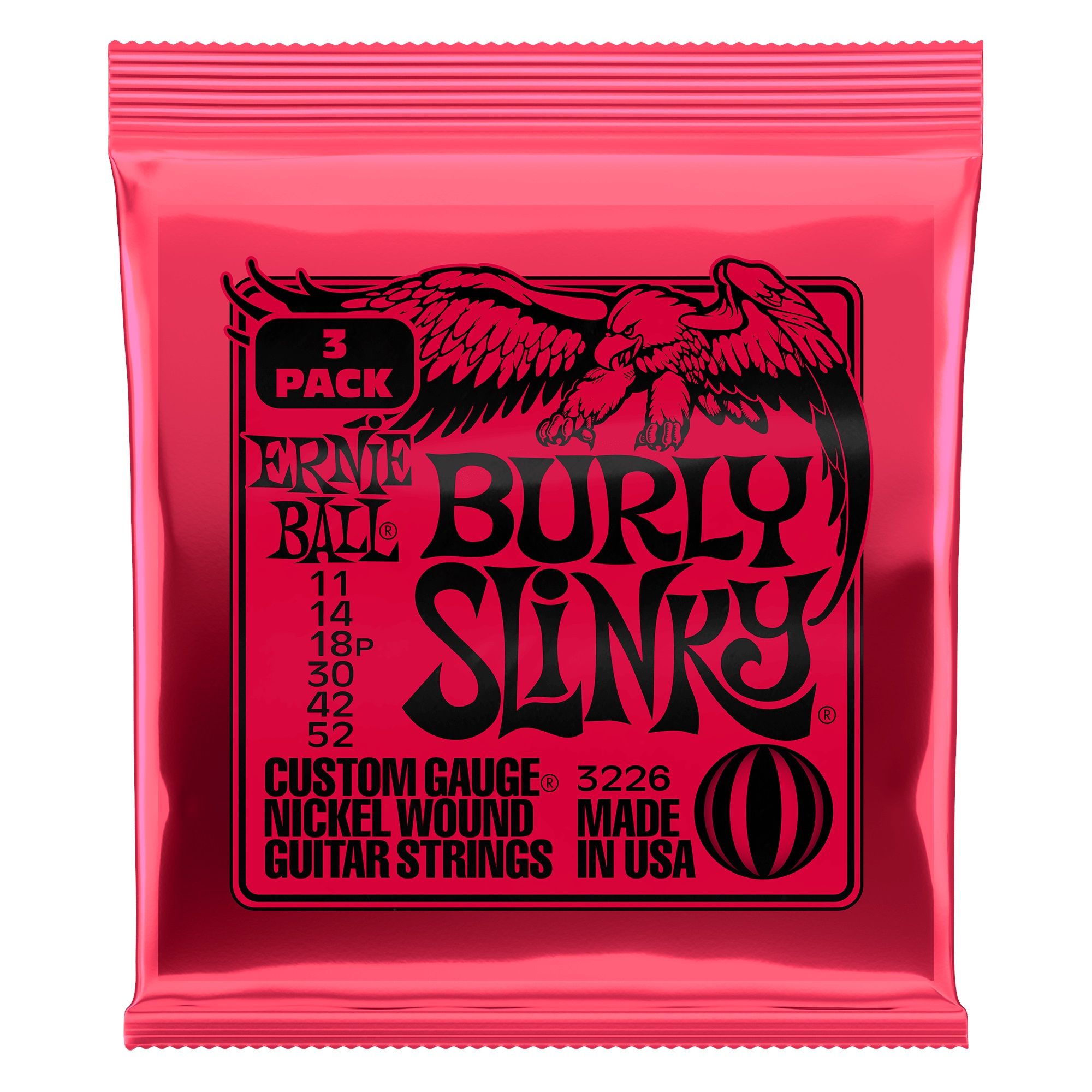 E-shop Ernie Ball 3226 Nickel Wound Strings Burly Slinky 3 Pack