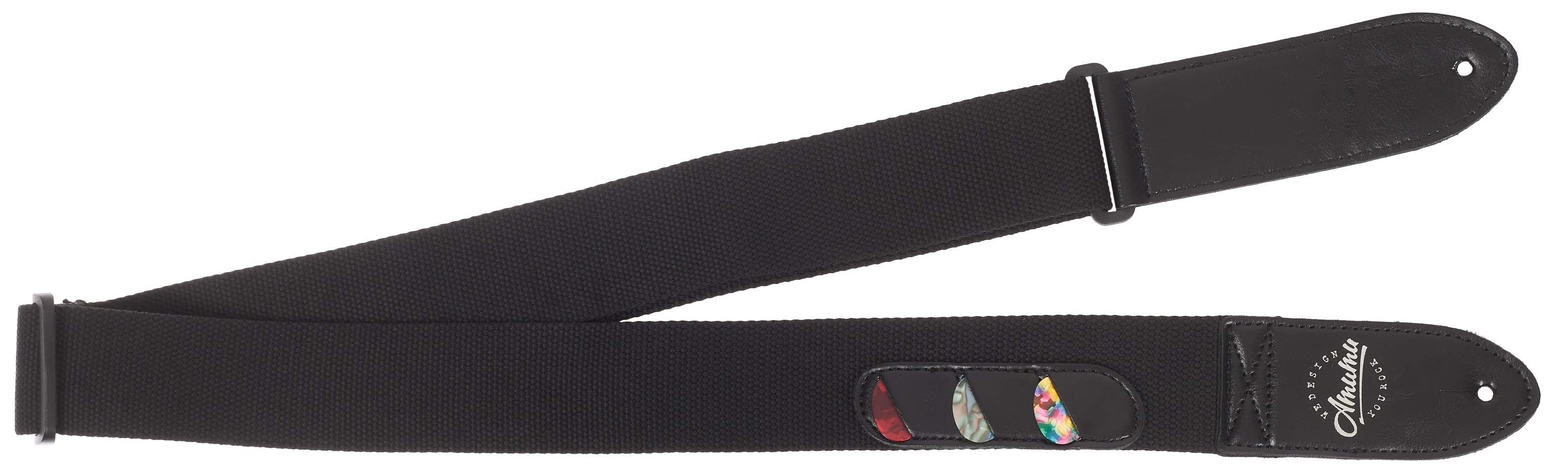 Amumu Cotton Pickholder Strap Black