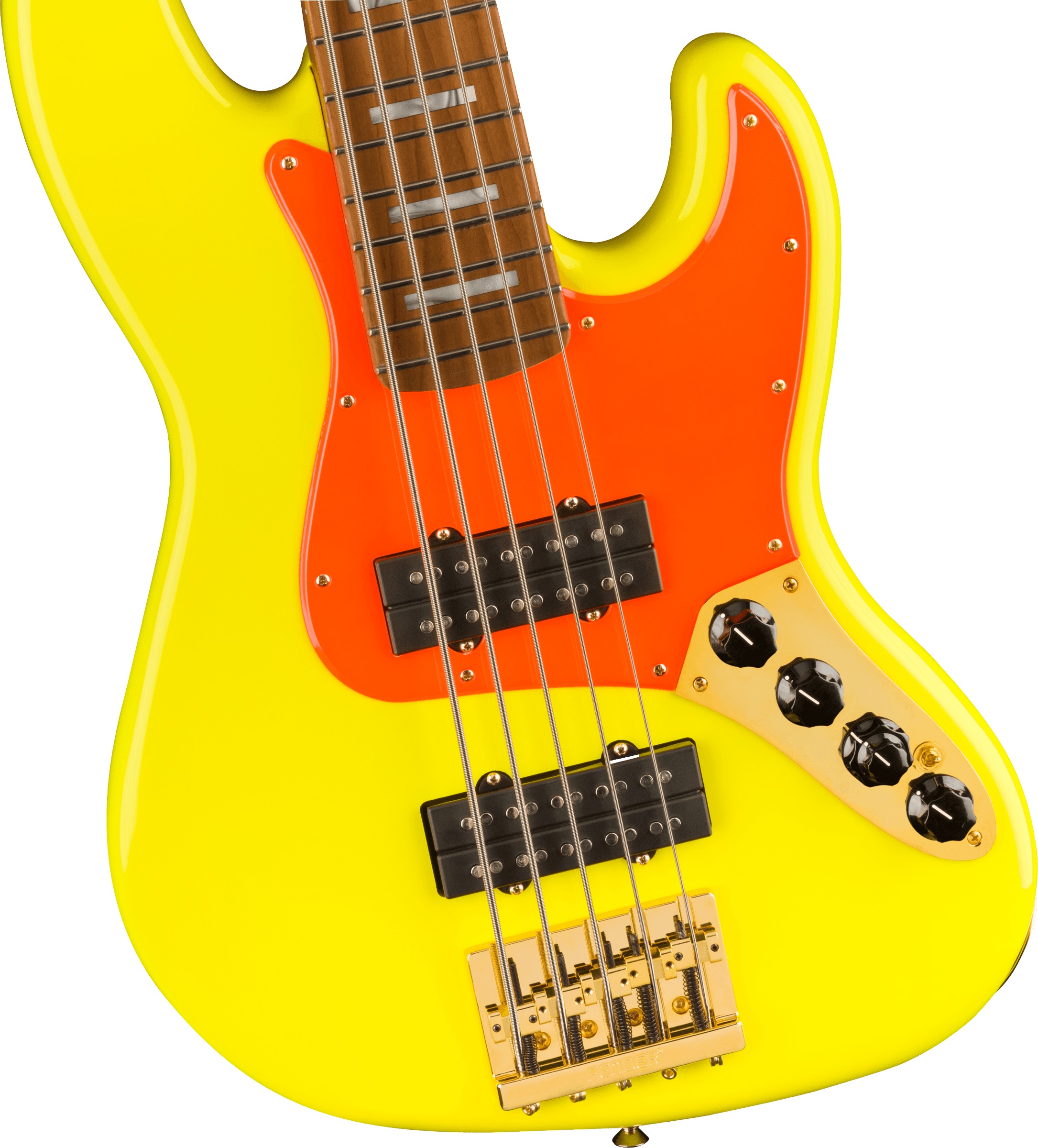 Fender MonoNeon Jazz Bass® V Neon Yellow