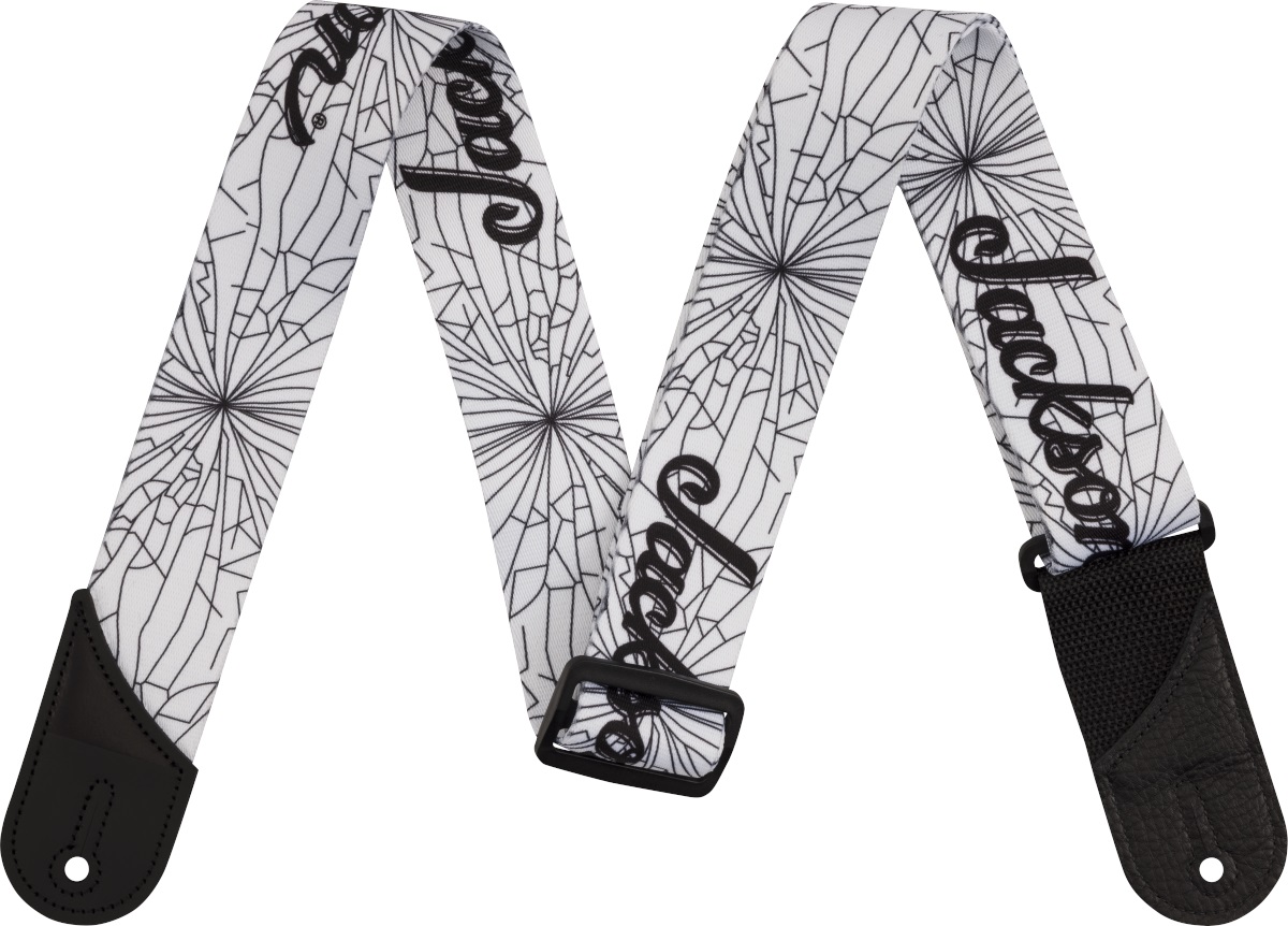E-shop Jackson Cracked Mirror Strap, White, 2"