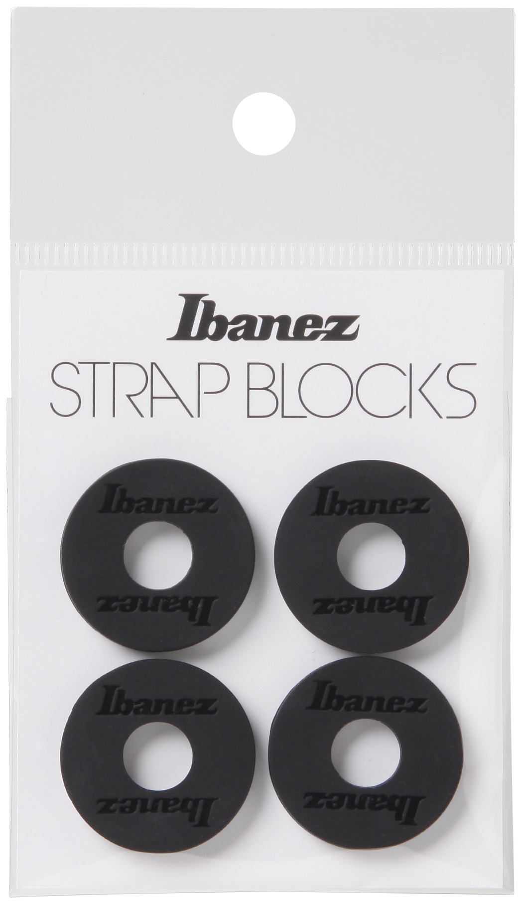 E-shop Ibanez Silicone Strap Block 4 Pieces/Set - Black