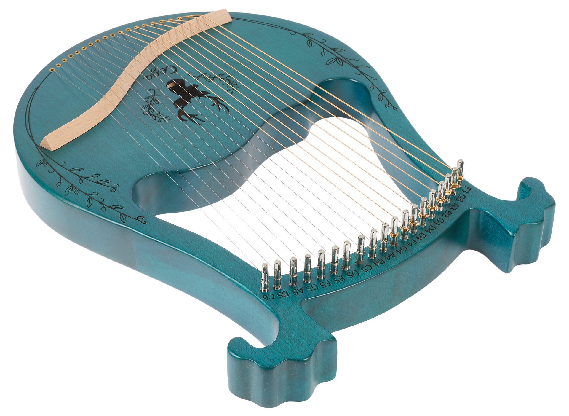 Cega Harp 19 Strings Blue – Obrázok 5