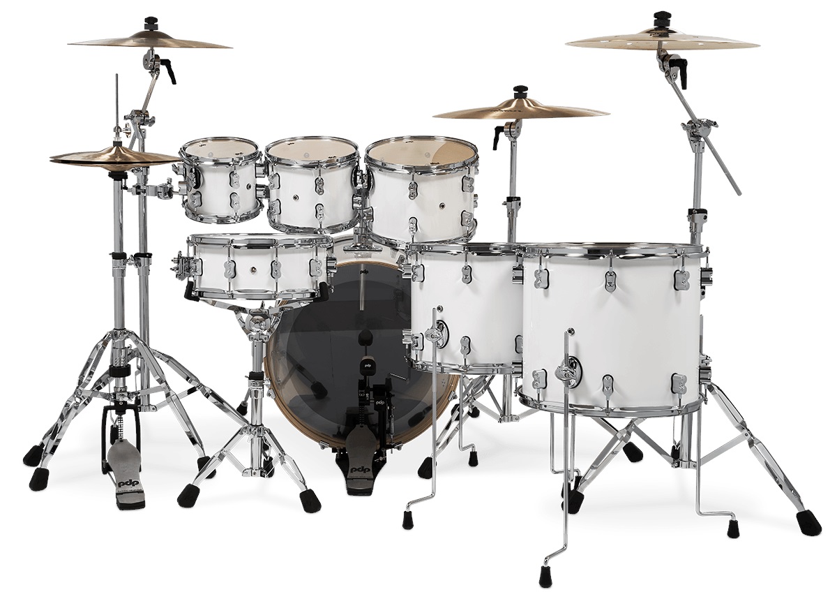 PDP Concept Maple 7 Piece Pearlescent White Laquer