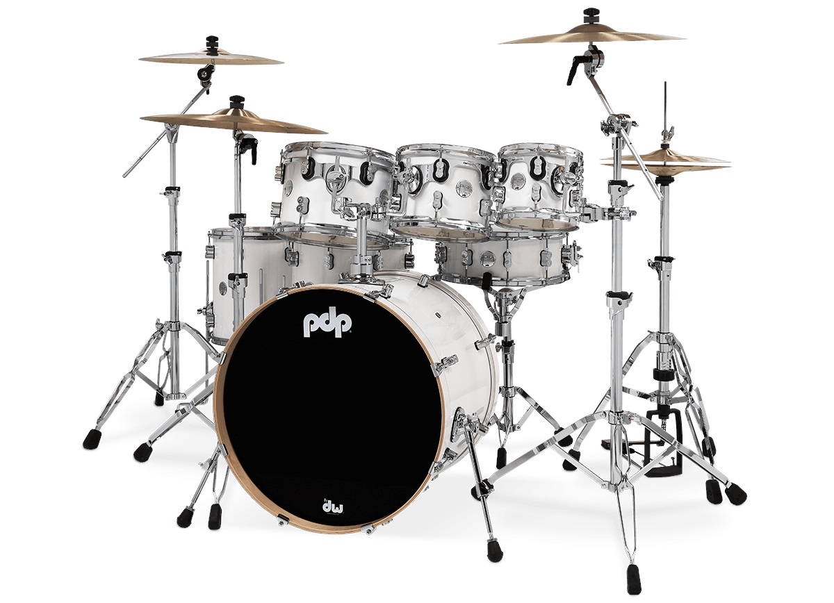 PDP Concept Maple 7 Piece Pearlescent White Laquer