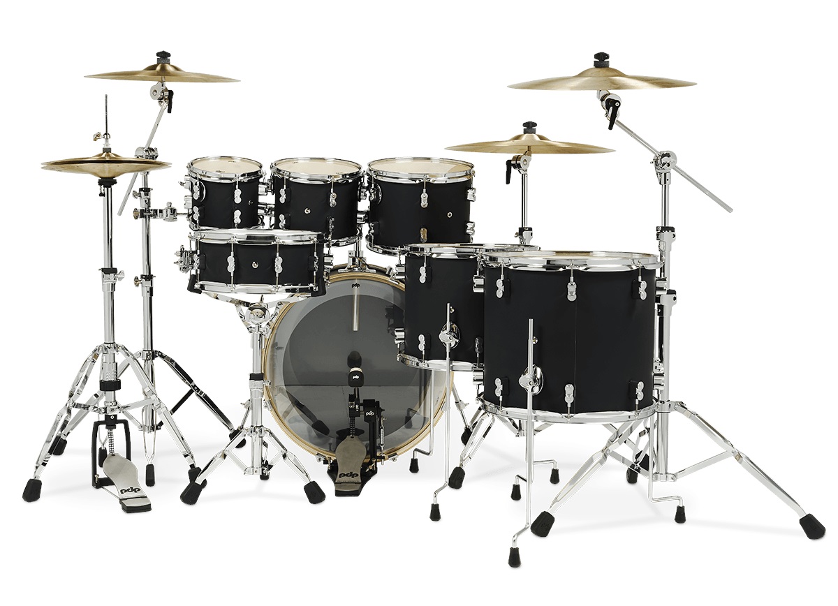 PDP Concept Maple 7 Piece Satin Black FinishPly