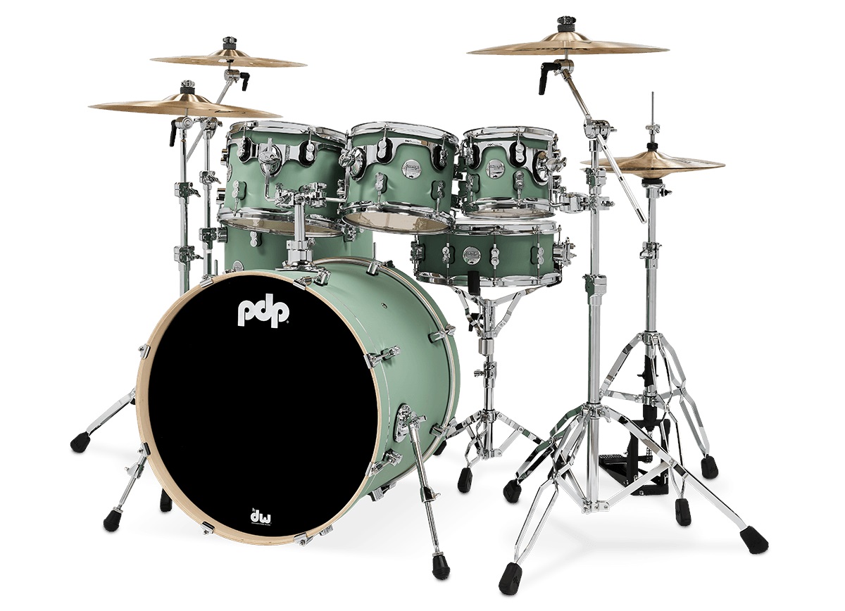 PDP Concept Maple 7 Piece Satin Seafoam FinishPly