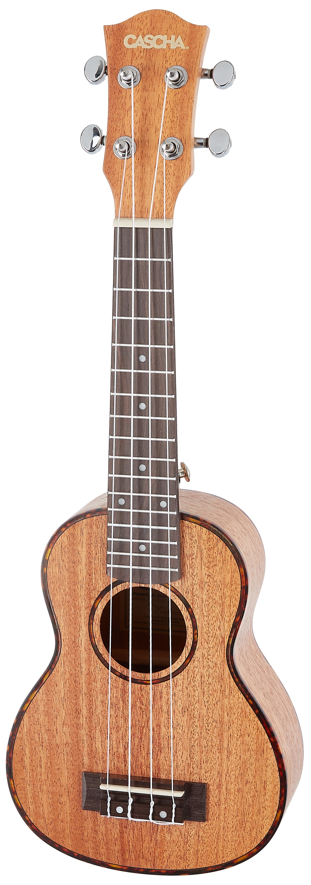 Cascha HH 2027 Soprano Mahogany Ukulele Bundle