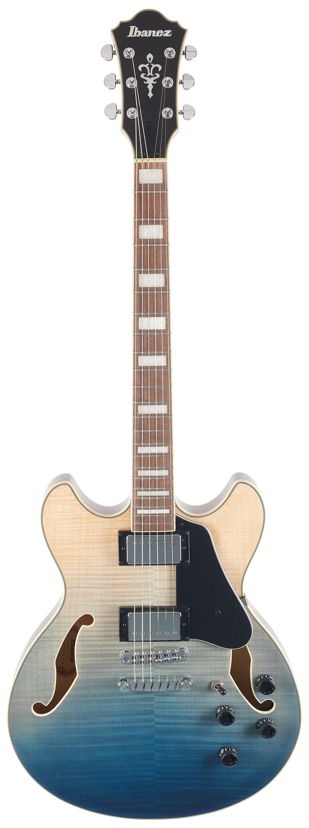E-shop Ibanez AS73FM Transparent Indigo Fade