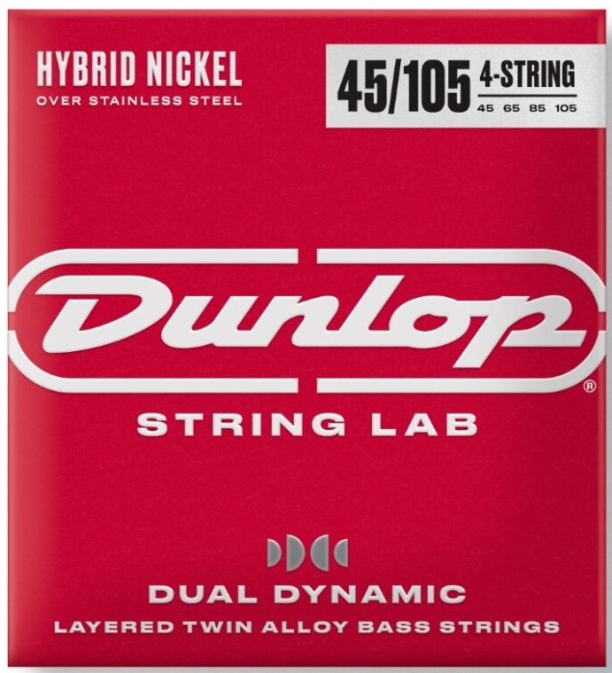 Dunlop DBHYN45105 Dual Dynamic Layered Twin Alloy Hybrid Wound 45-105