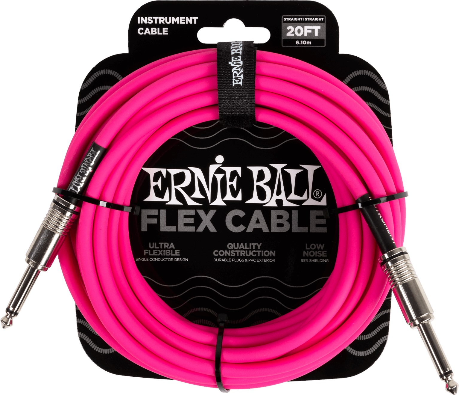 E-shop Ernie Ball Flex Instrument Cable 20' Pink