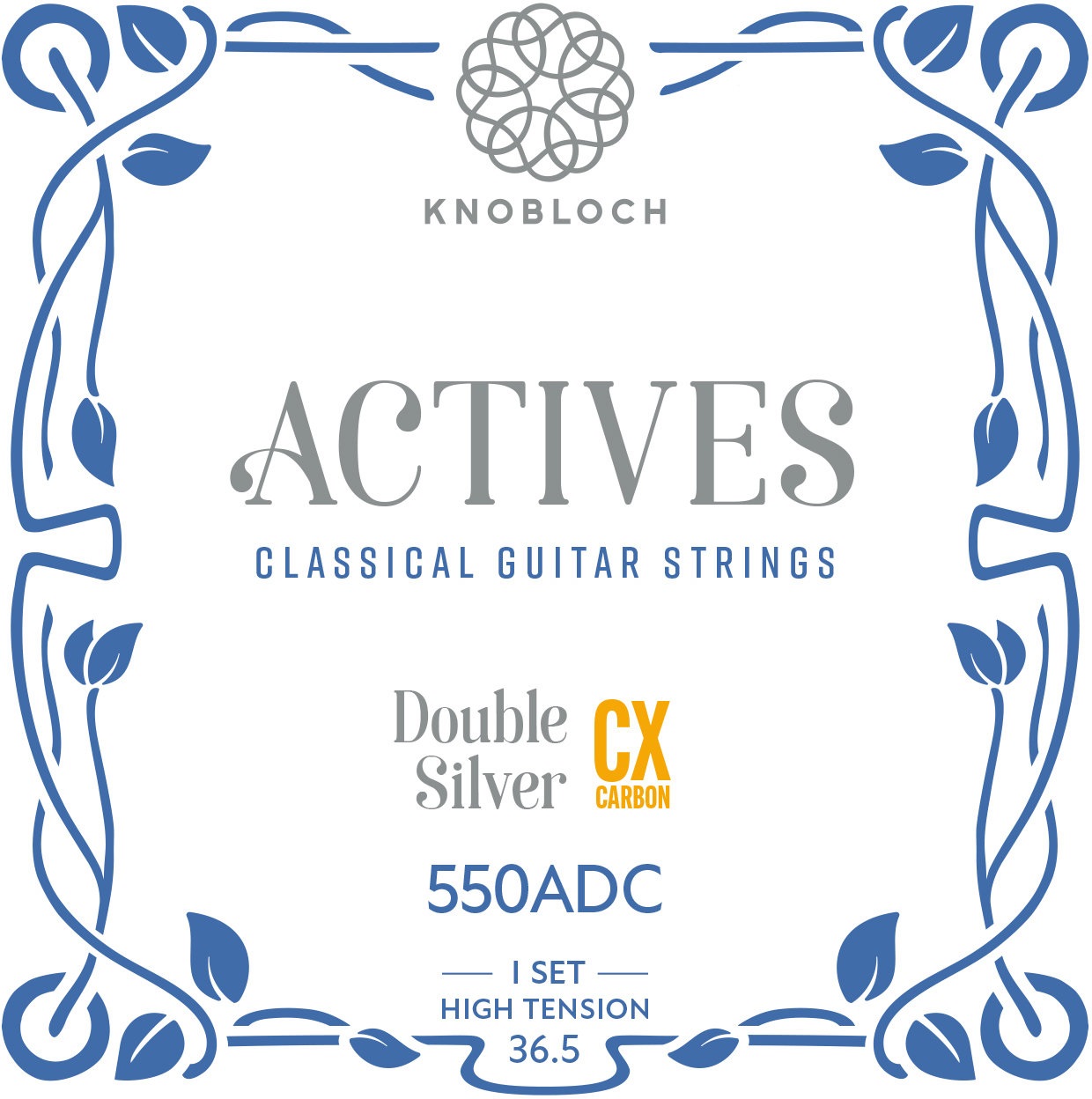 E-shop Knobloch ACTIVES Double Silver CX Carbon High 550 Tension 36.5