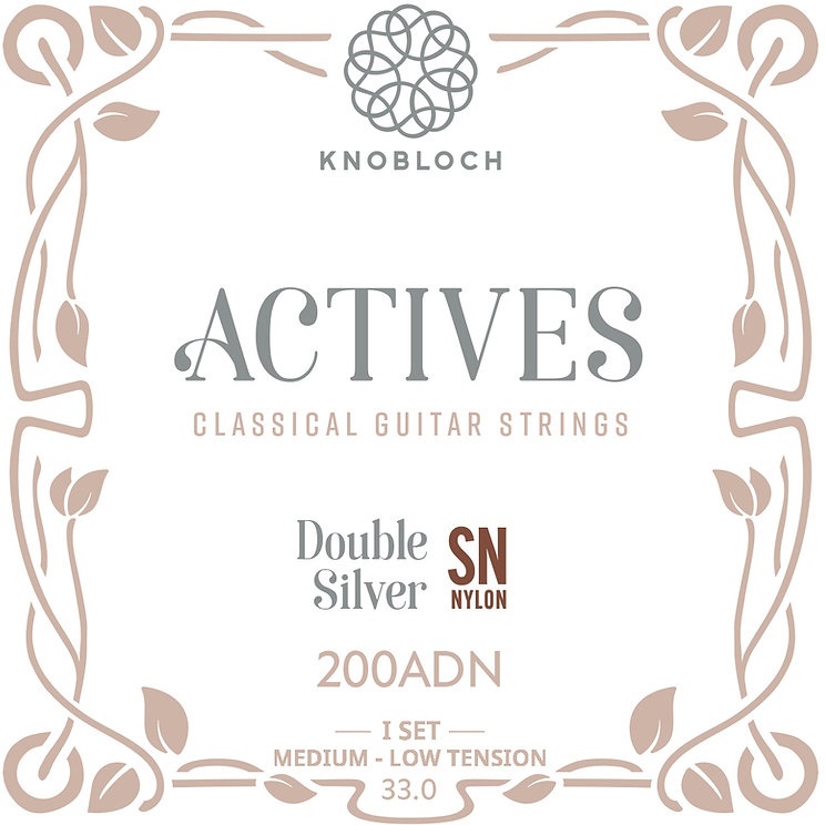 E-shop Knobloch ACTIVES Double Silver SN Nylon Low Medium-Low Tension 33.0