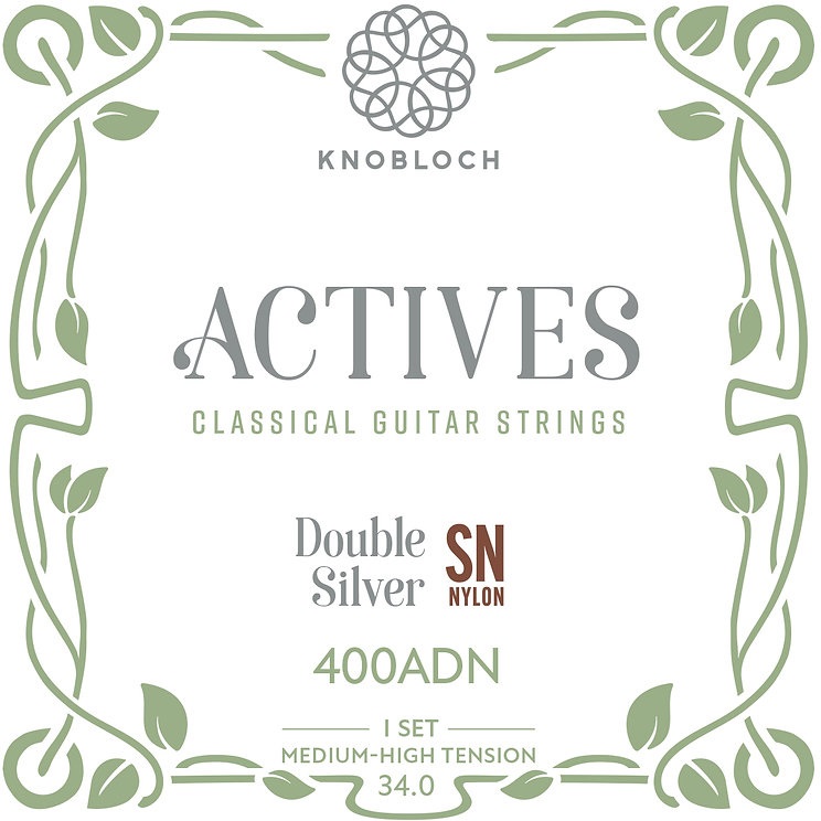 E-shop Knobloch ACTIVES Double Silver SN Nylon Medium-High Tension 34.0