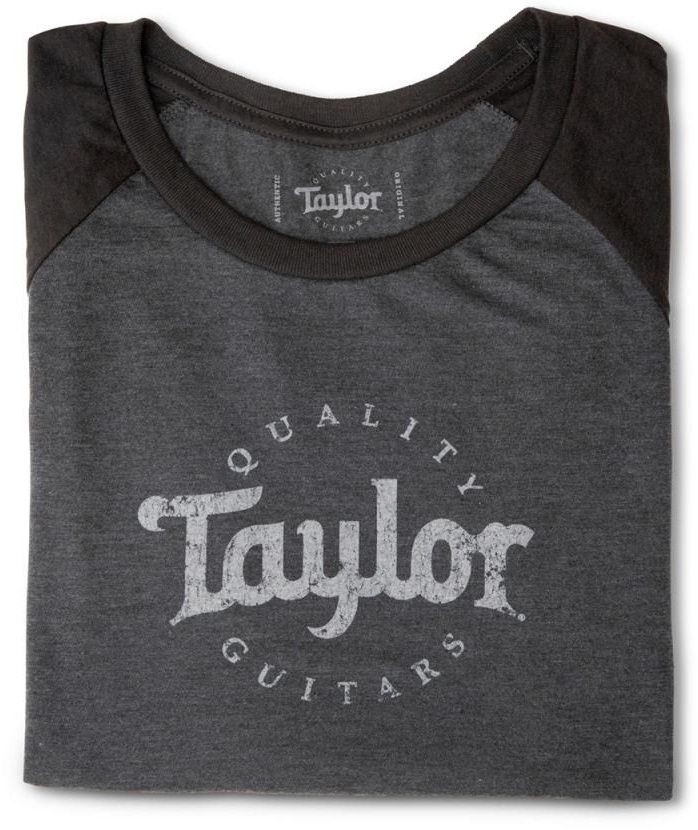 Taylor Ladies Baseball T Grey Blk Forrest/Grey Frost M