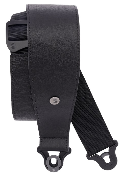 E-shop D'Addario Comfort Leather Auto Lock Guitar Strap Black