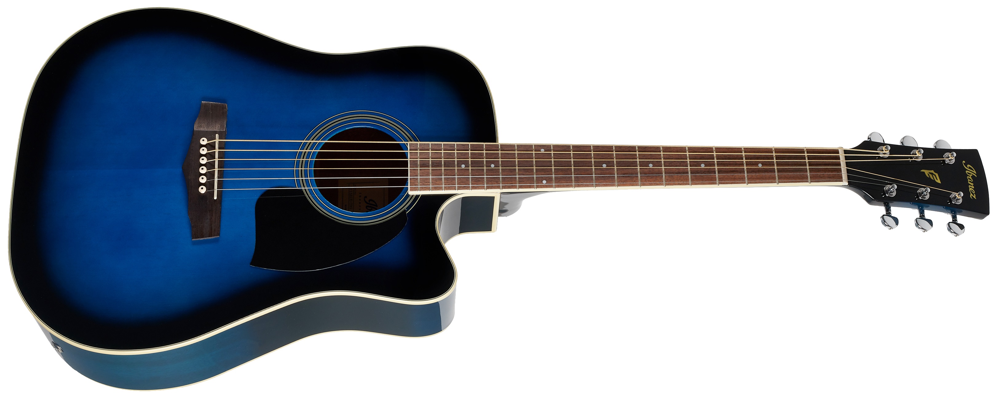 E-shop Ibanez PF15ECE Transparent Blue Sunburst