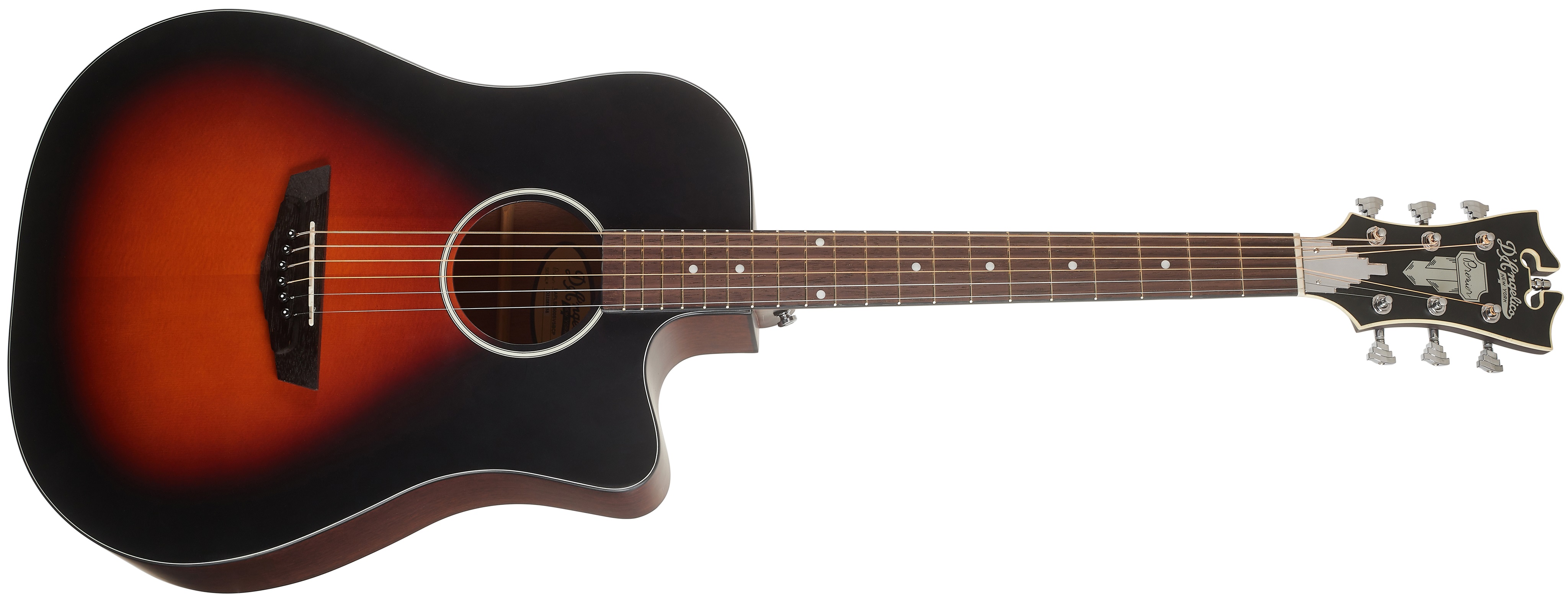 D'Angelico Bowery LS Dreadnought CE Satin Vintage Sunburst