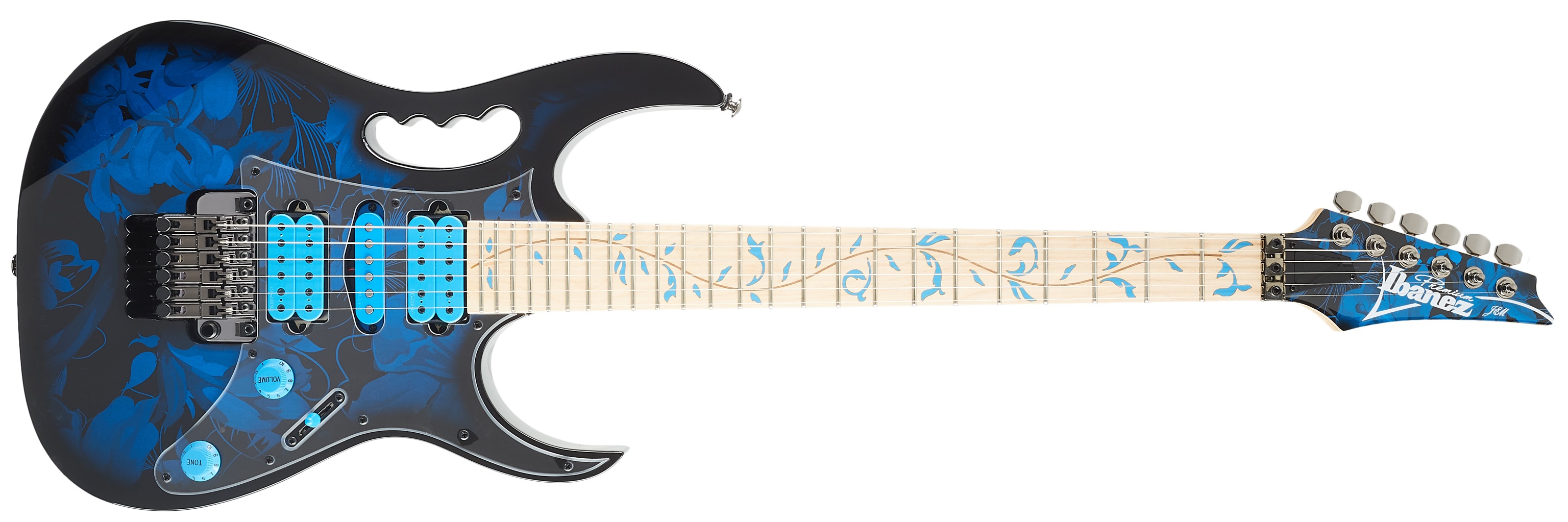 E-shop Ibanez JEM77P Blue Floral Pattern
