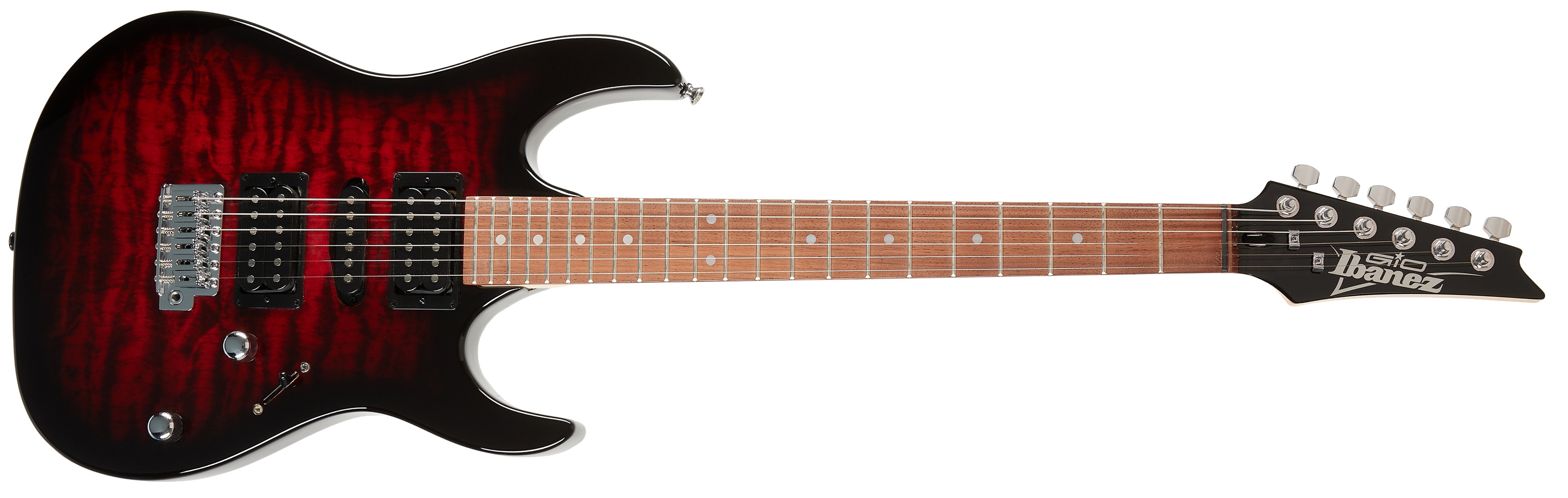 E-shop Ibanez GRX70QA Transparent Red Burst