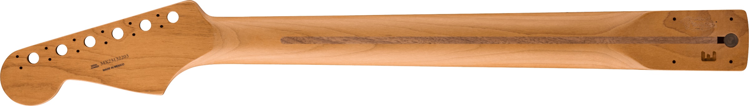 Fender Satin Roasted Maple Stratocaster Neck, Maple, Flat Oval Shape