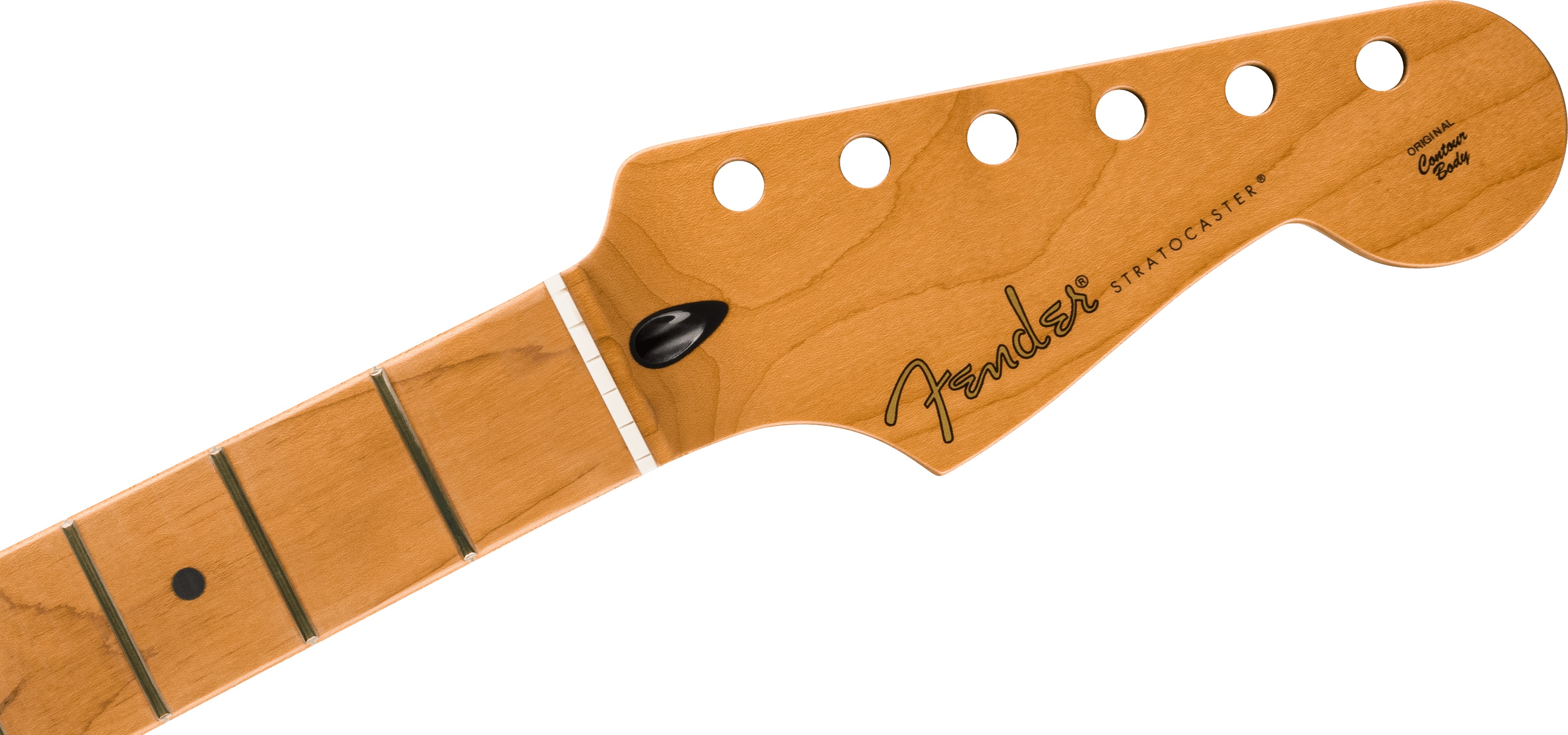 Fender Satin Roasted Maple Stratocaster Neck, Maple, Flat Oval Shape