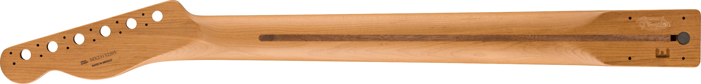 Fender Satin Roasted Maple Telecaster Neck, Maple, Flat Oval Shape