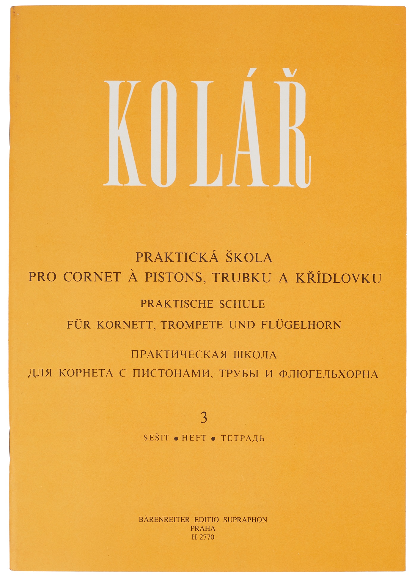 KN Praktická škola pro cornet a pistons, trubku a křídlovku 3
