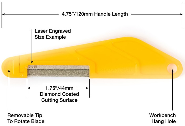 Music Nomad Diamond Coated Nut File - .085”