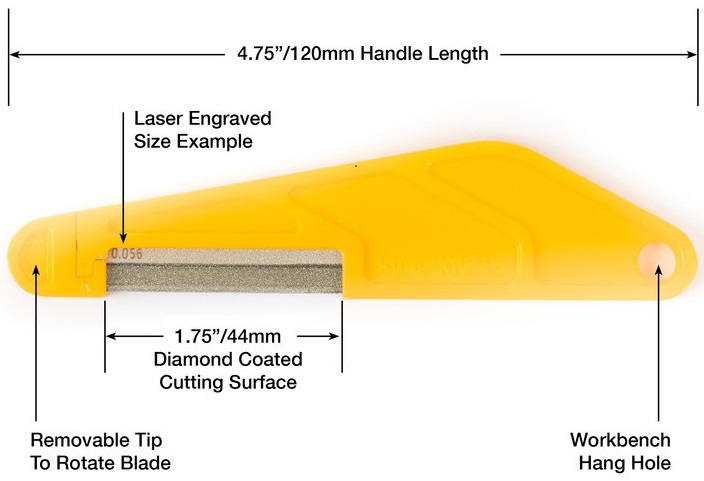 Music Nomad Diamond Coated Nut File - .105”