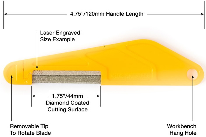Music Nomad Diamond Coated Nut File - .010”