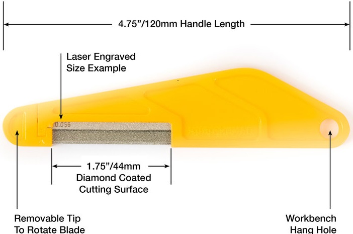 Music Nomad Diamond Coated Nut File - .017” – Obrázok 6
