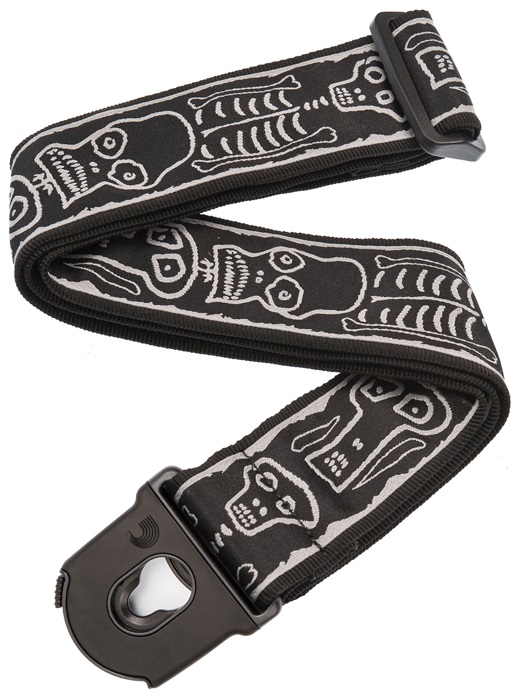 E-shop D'Addario Joe Satriani Planet Lock Guitar Strap Skull n' Bones