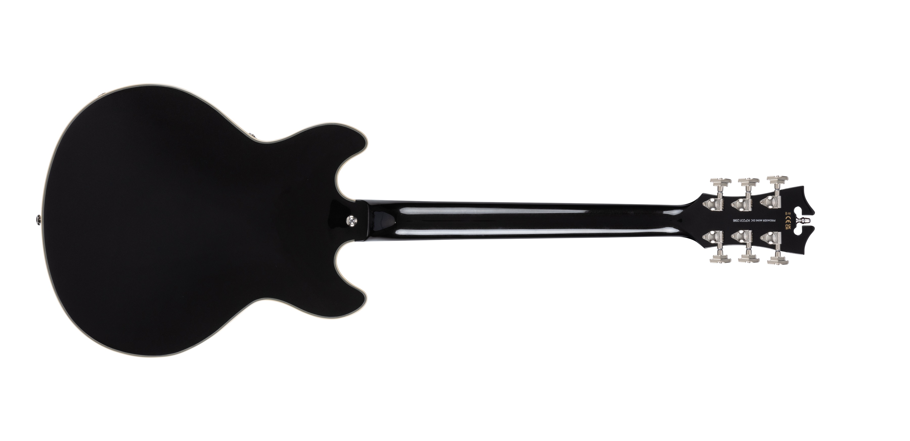 D’Angelico Premier Mini DC Double Cutaway Stop-Bar Tailpie CE Black Fl